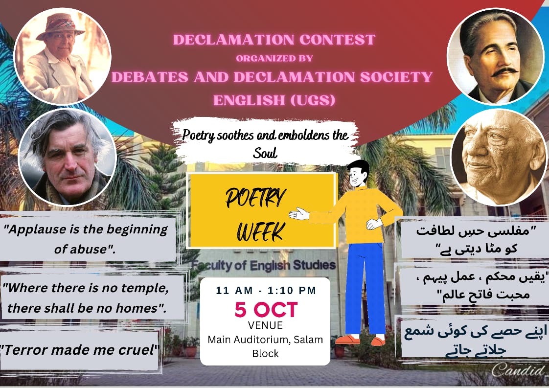 Declamation Contest organized by Debate and Declamation Society on 5th Oct