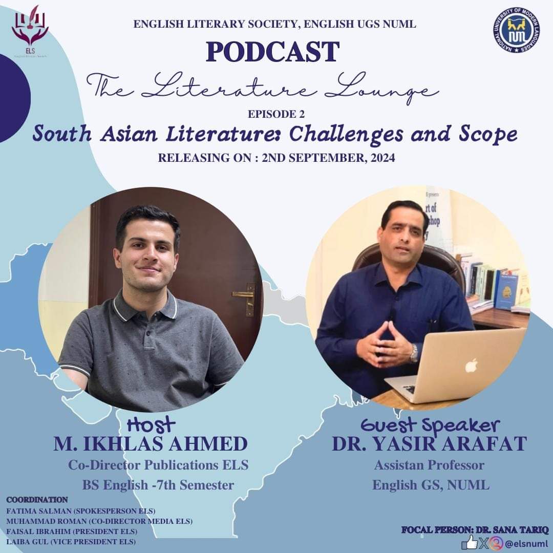 Podcast on "South Asian Literature: Challenges and Scope" by ELS