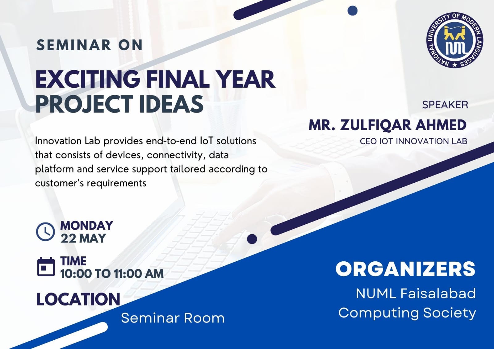 Seminar on "Exciting Final Year Project Ideas"