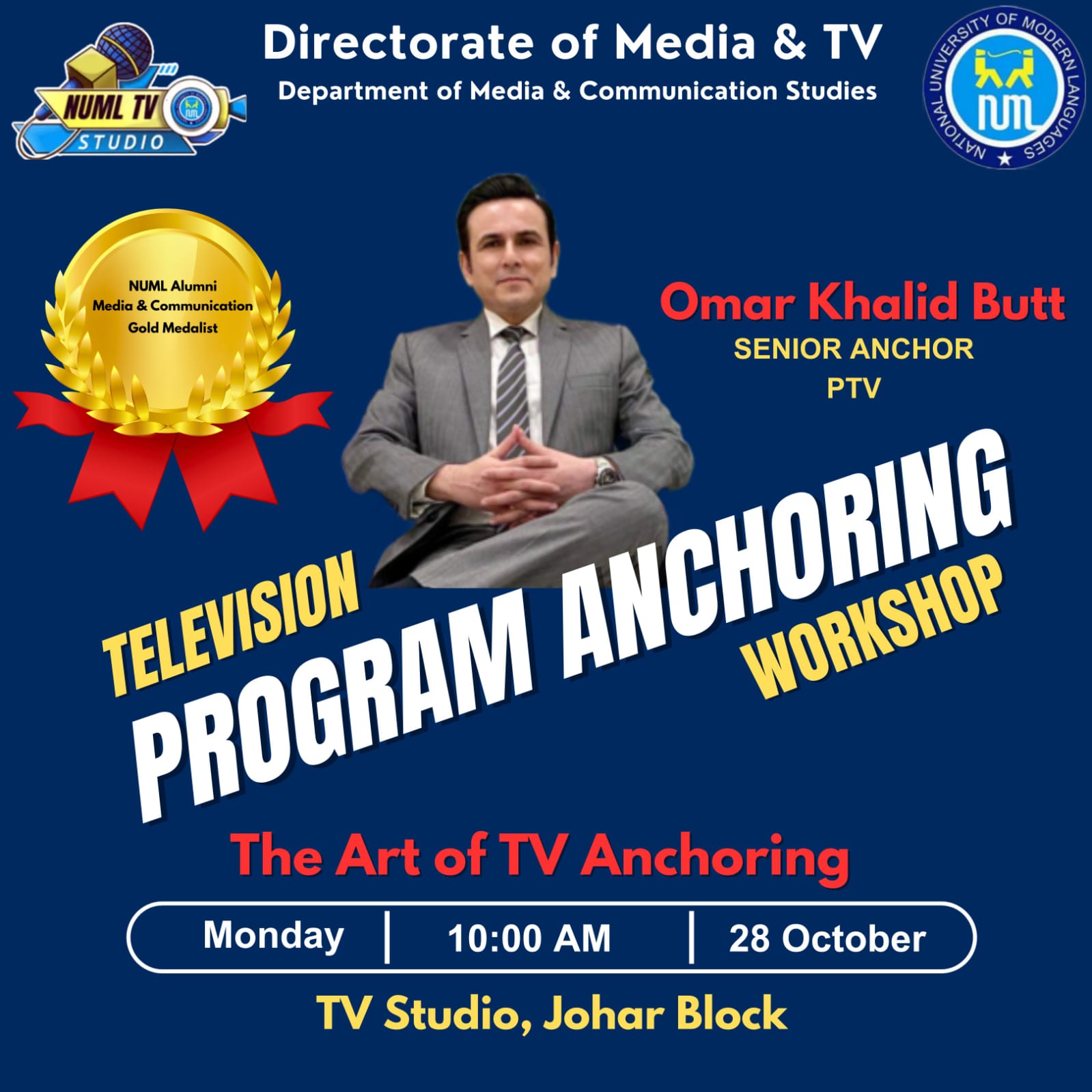 Workshop on "The Art of TV Program Anchoring"