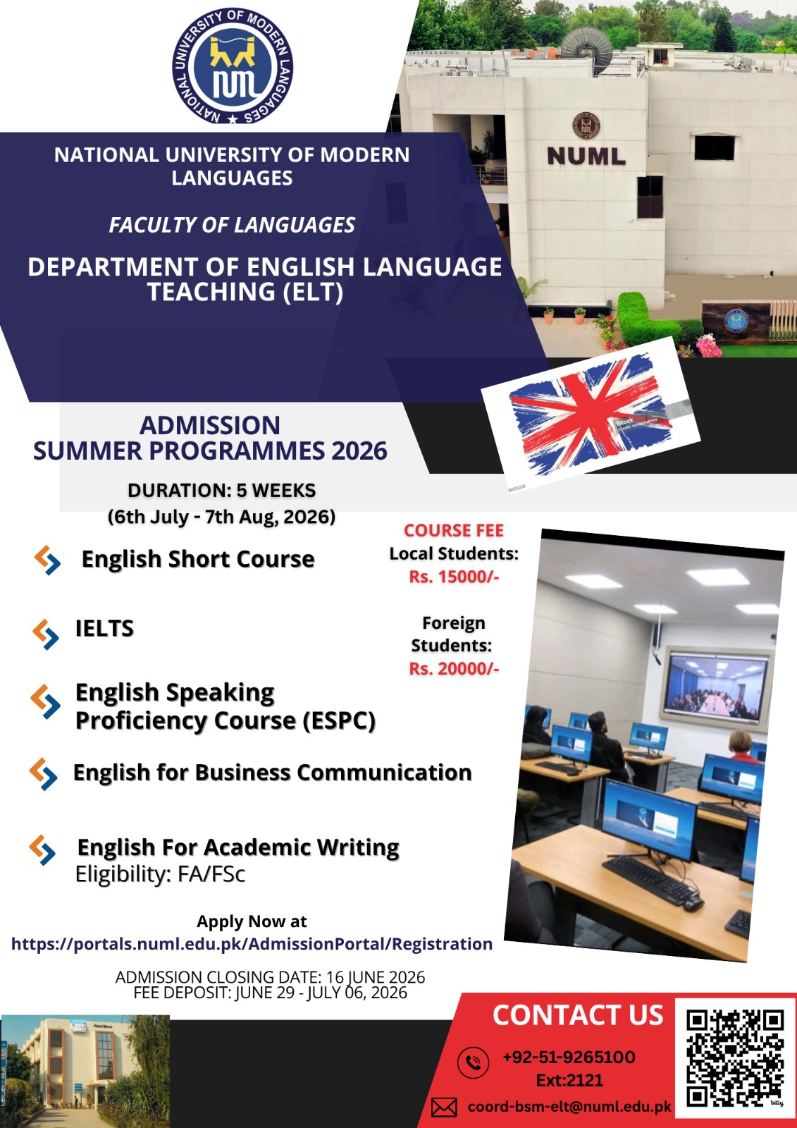 Admission-Summer Programmes 2026