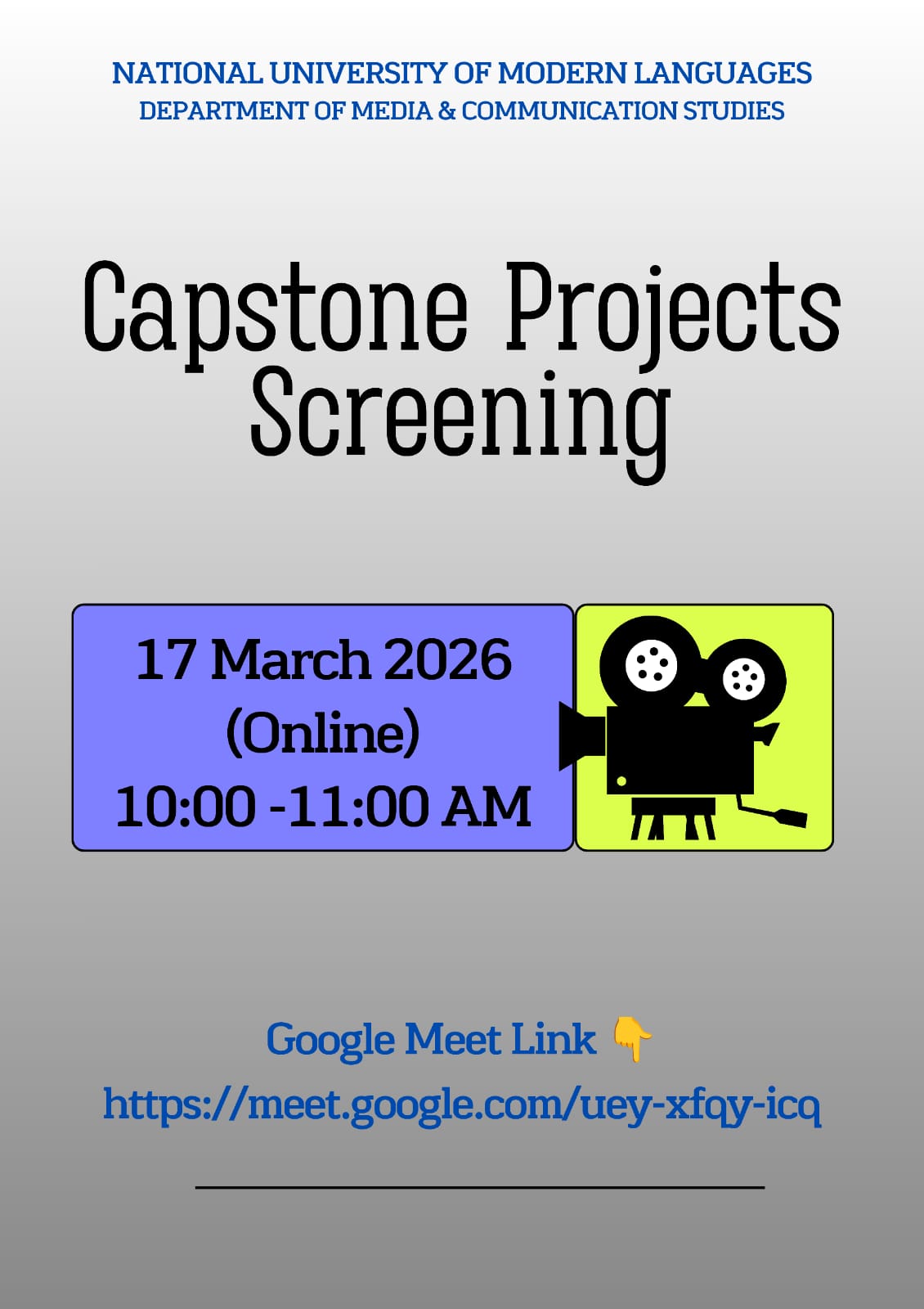 Capstone Projects Screening