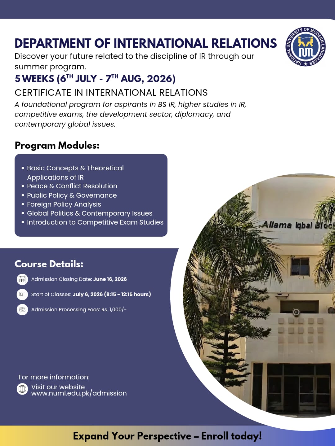 Admission Open. Apply Now!