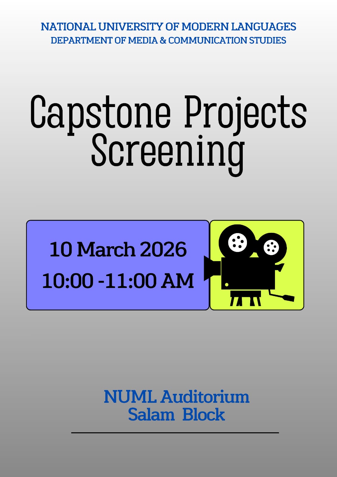 Capstone Projects Screening