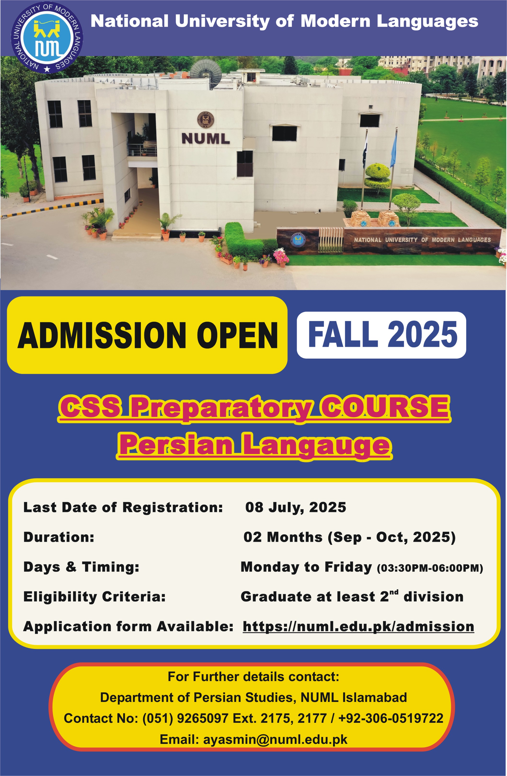 CSS Preparatory Course Persian Language