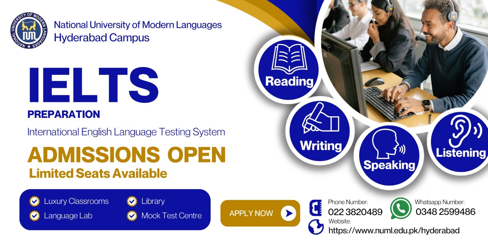 IELTS Program – NUML Hyderabad Campus