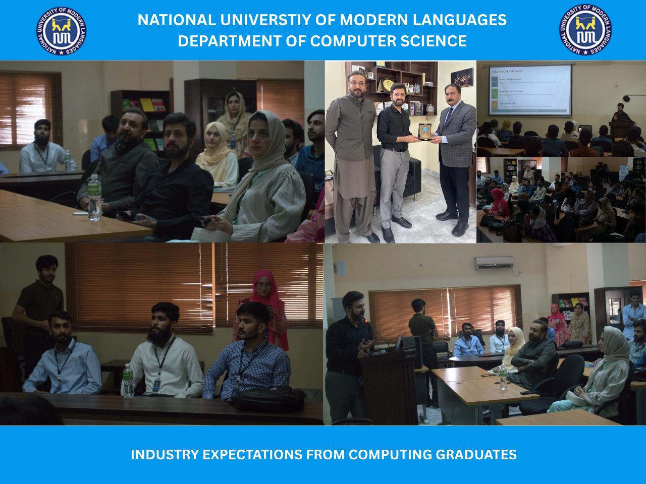 Guest lecture on “Industry Expectations from Computing Graduates"