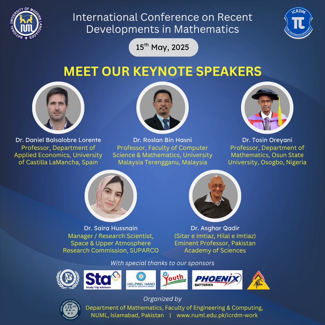 International Conference on Recent Developments in Mathematics