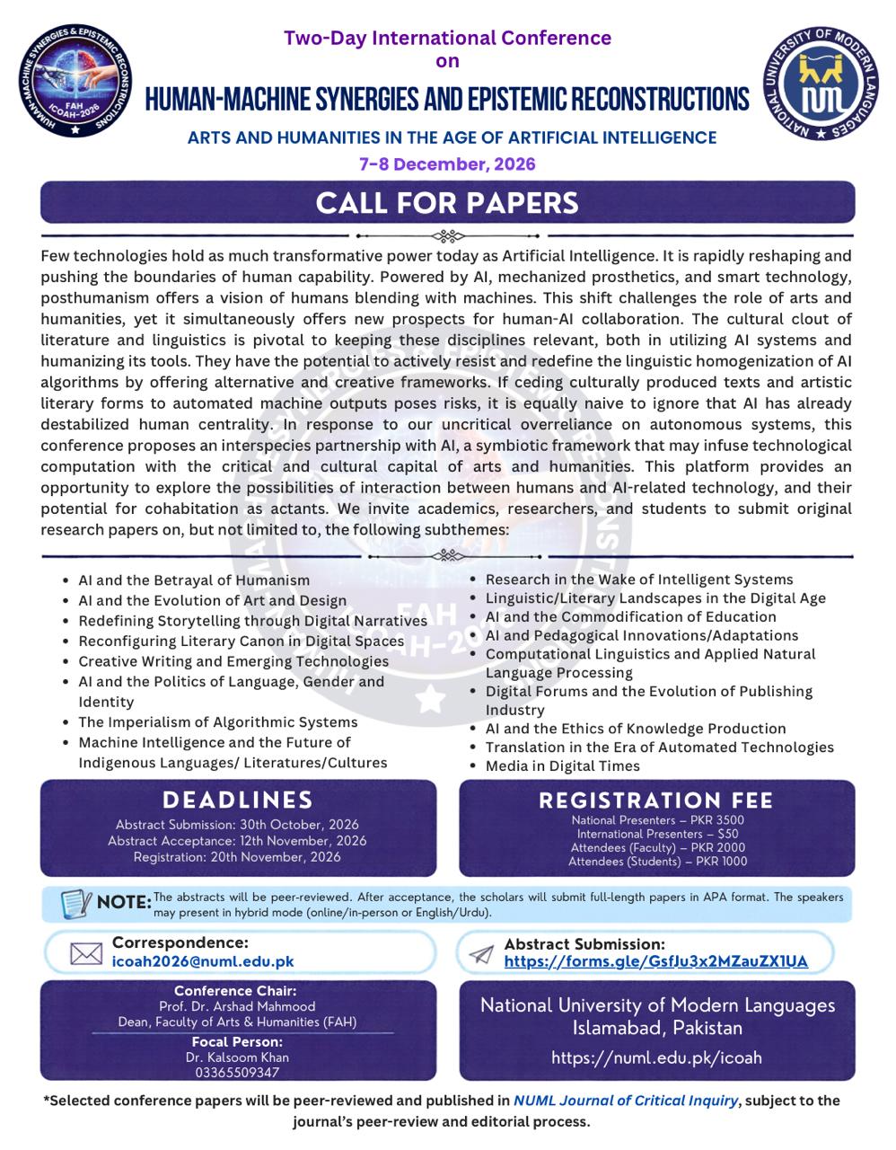 International Conference ICOAH 2026