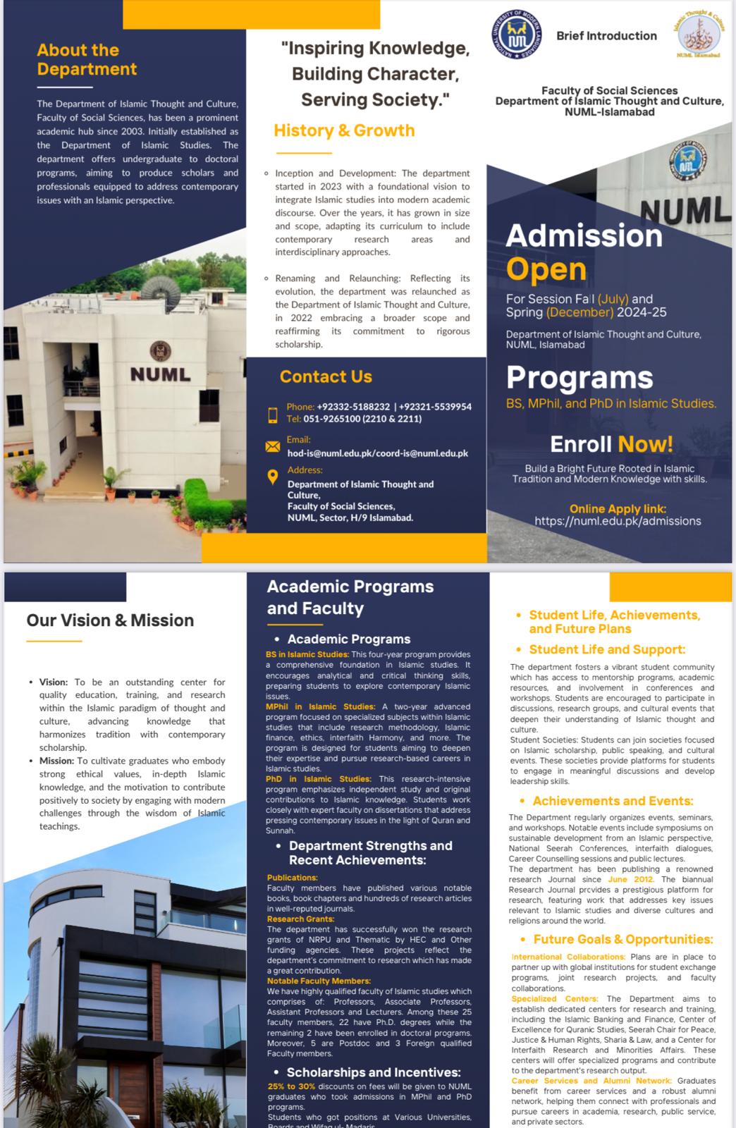 Admissions Open