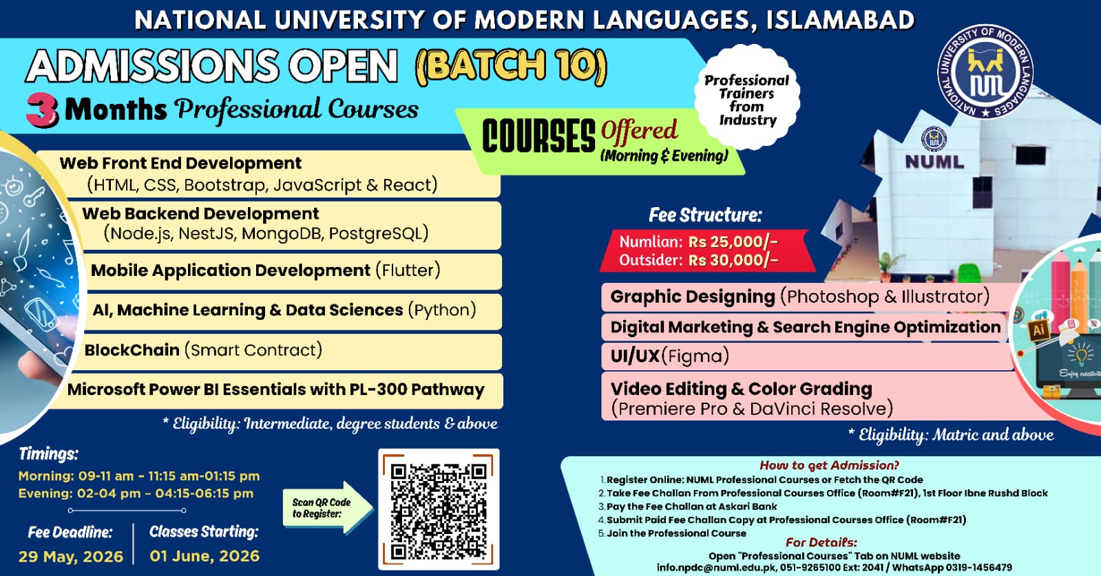 3 Months Professional Courses