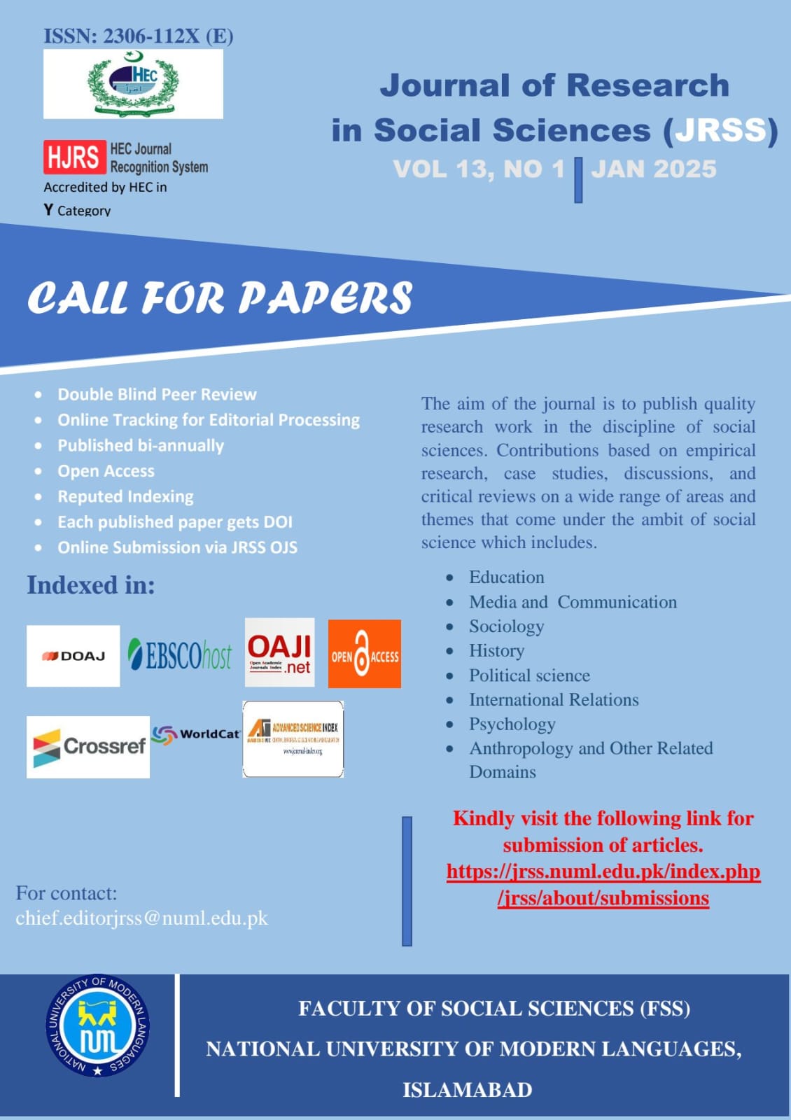 CALL FOR PAPERS