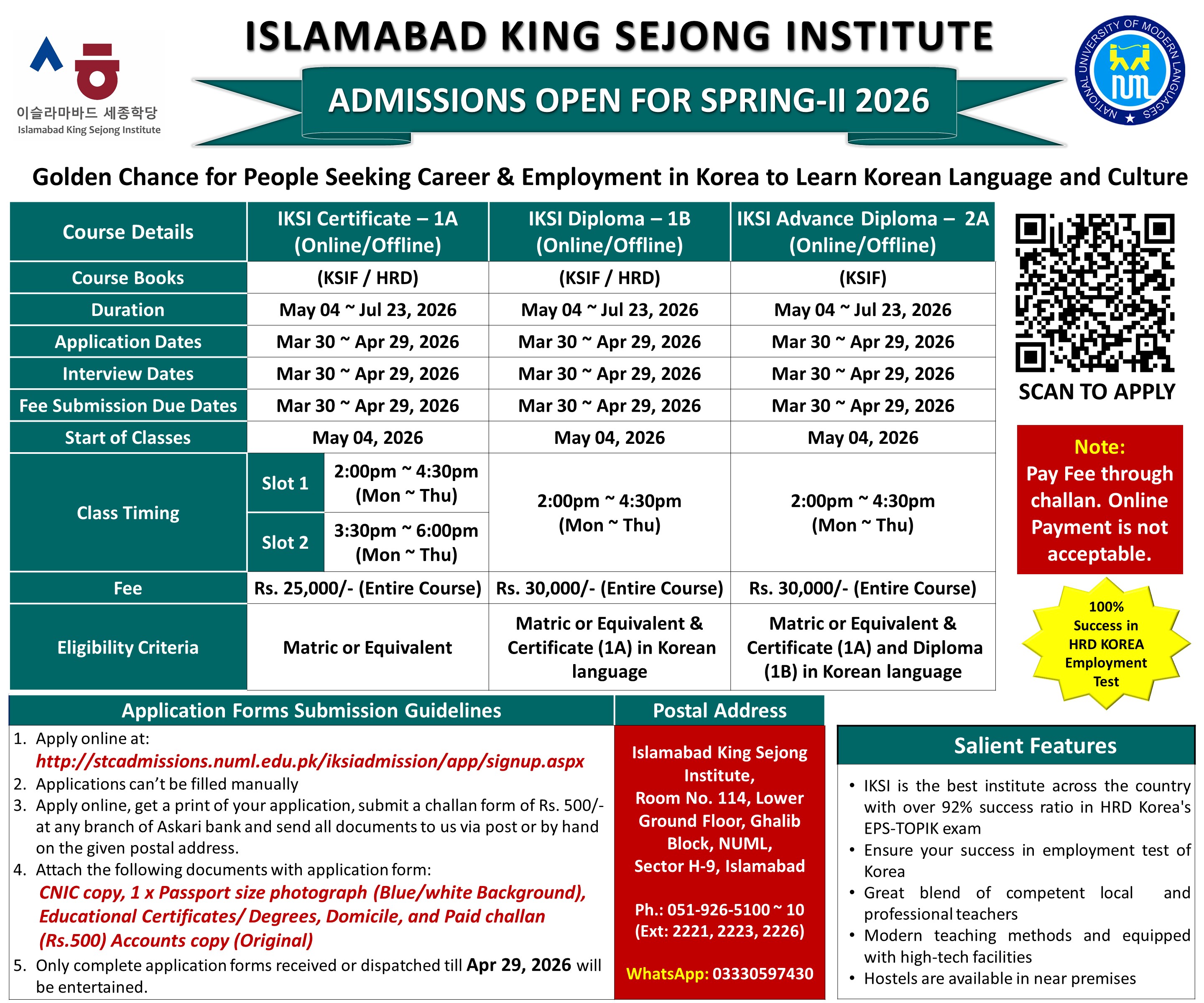 IKSI ADMISSIONS OPEN SPRING-II 2026
