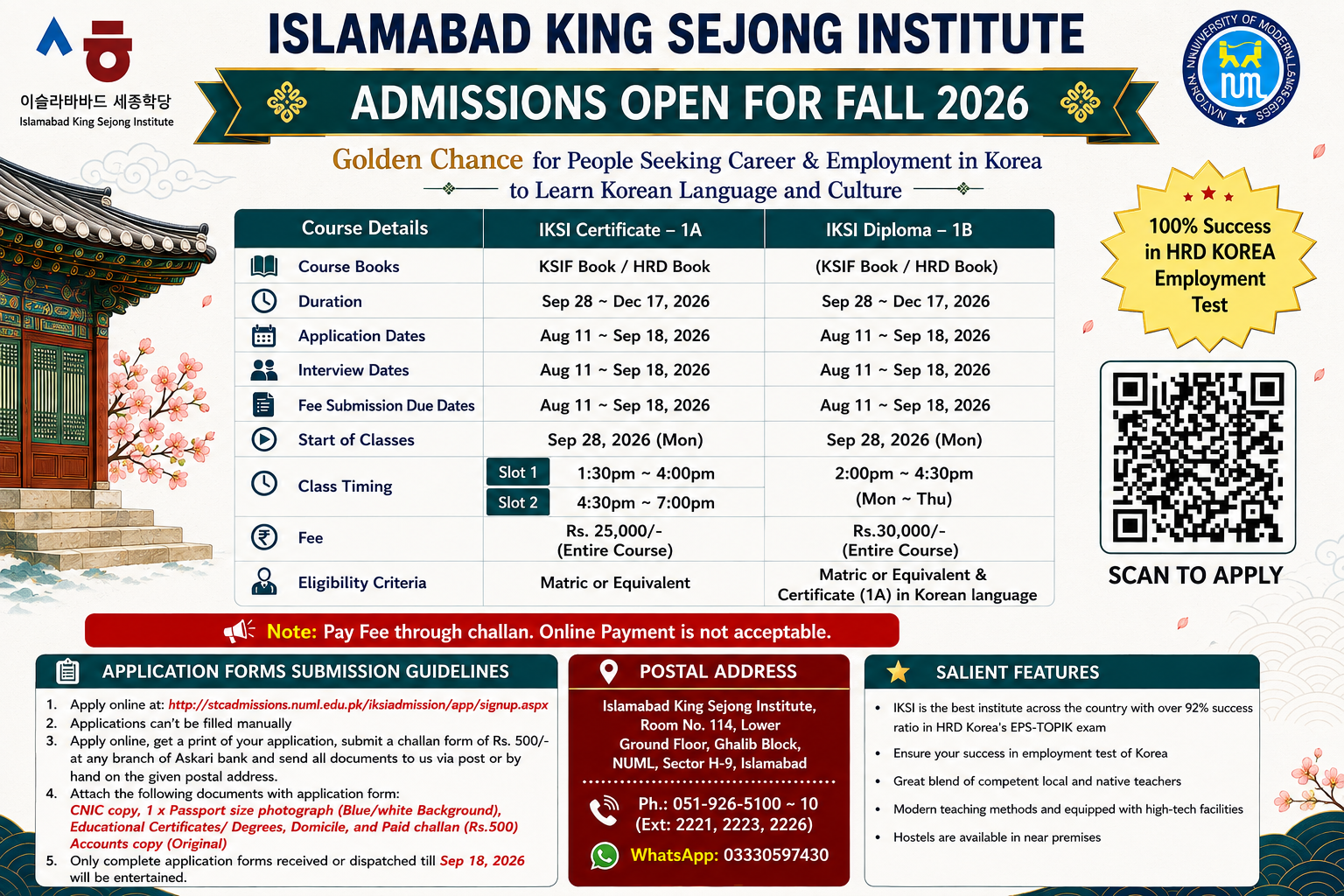 IKSI ADMISSIONS - FALL 2026 (OPEN NOW)