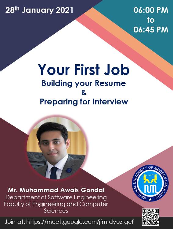 Your First Job: Build your resume & Preparing for interview