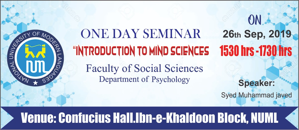 One Day Seminar on “Introduction to Mind Sciences”