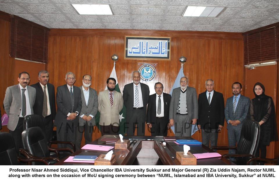 NUML & IBA ink MOU for research promotions
