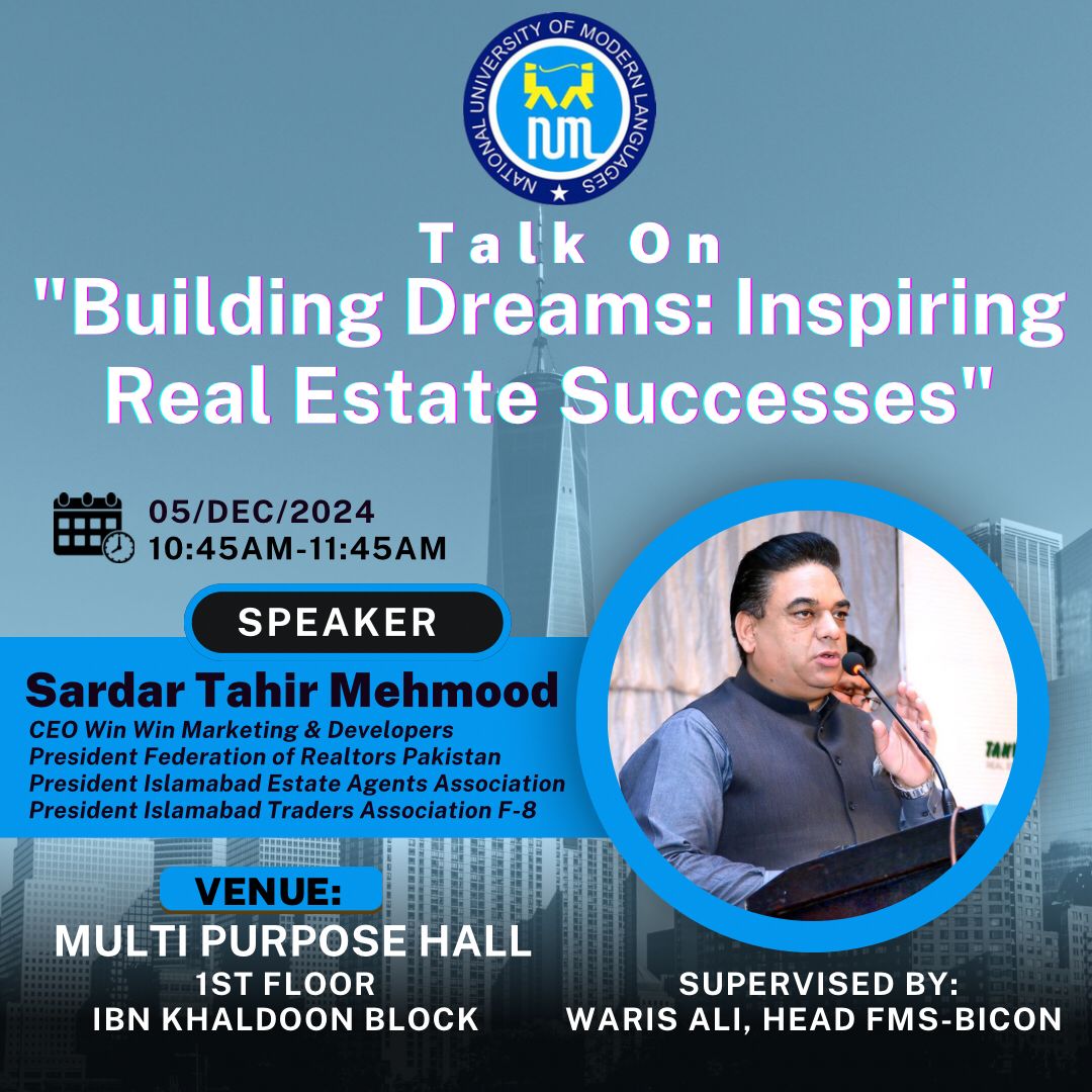 Talk on "Building Dreams; Inspiring Real Estate Success"