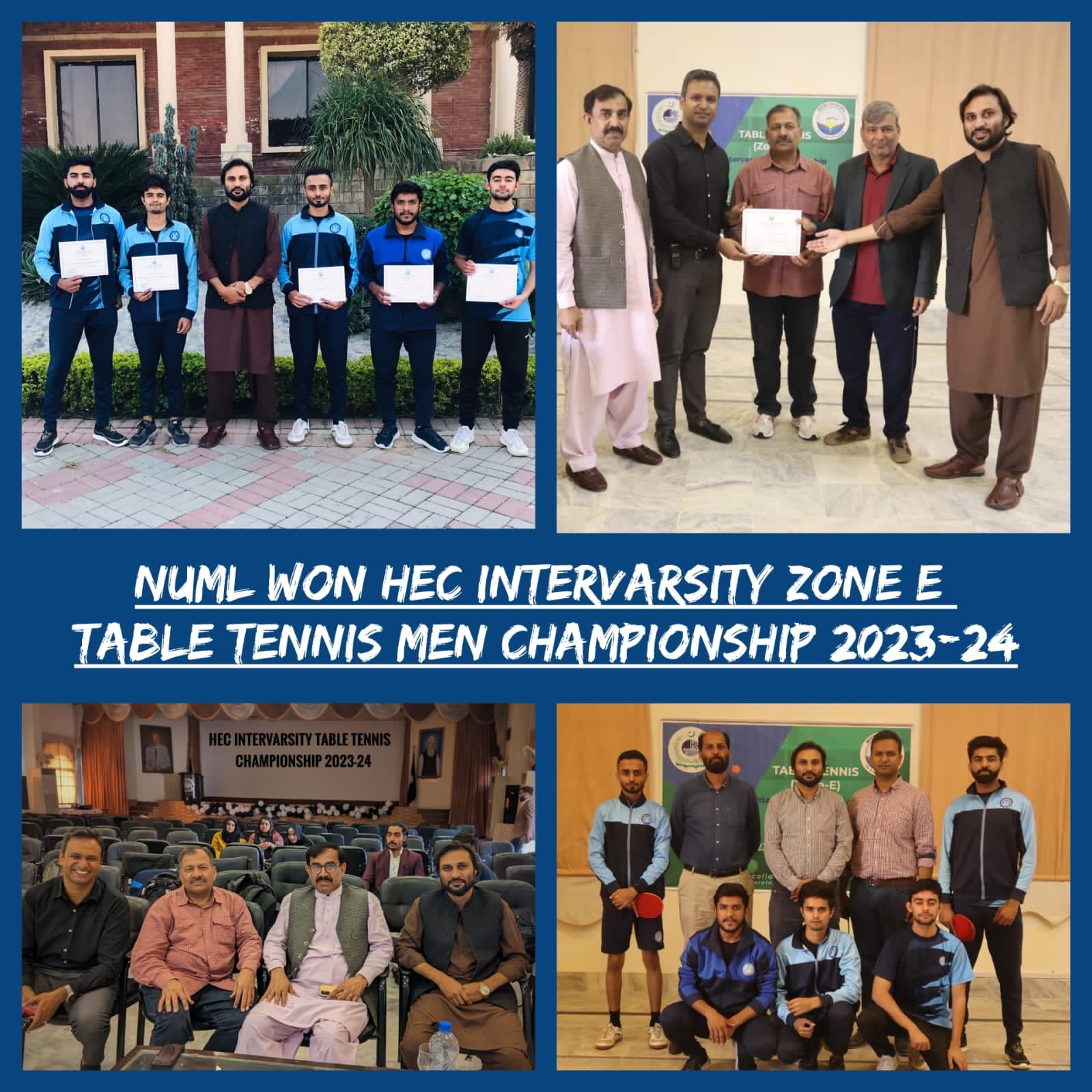 A view of table tennis match during HEC University table tennis